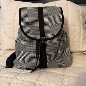 Elegant Black and White Women's Backpack
